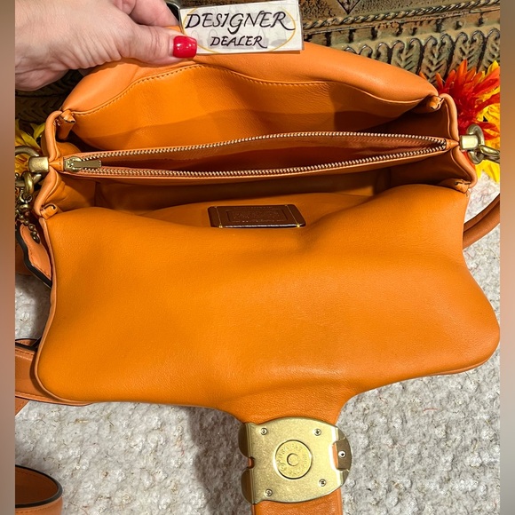 COACH Pillow Tabby Shoulder Bag Candied Orange C0772 - Picture 9 of 14